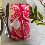 Pink Dahlia Cloth Napkins