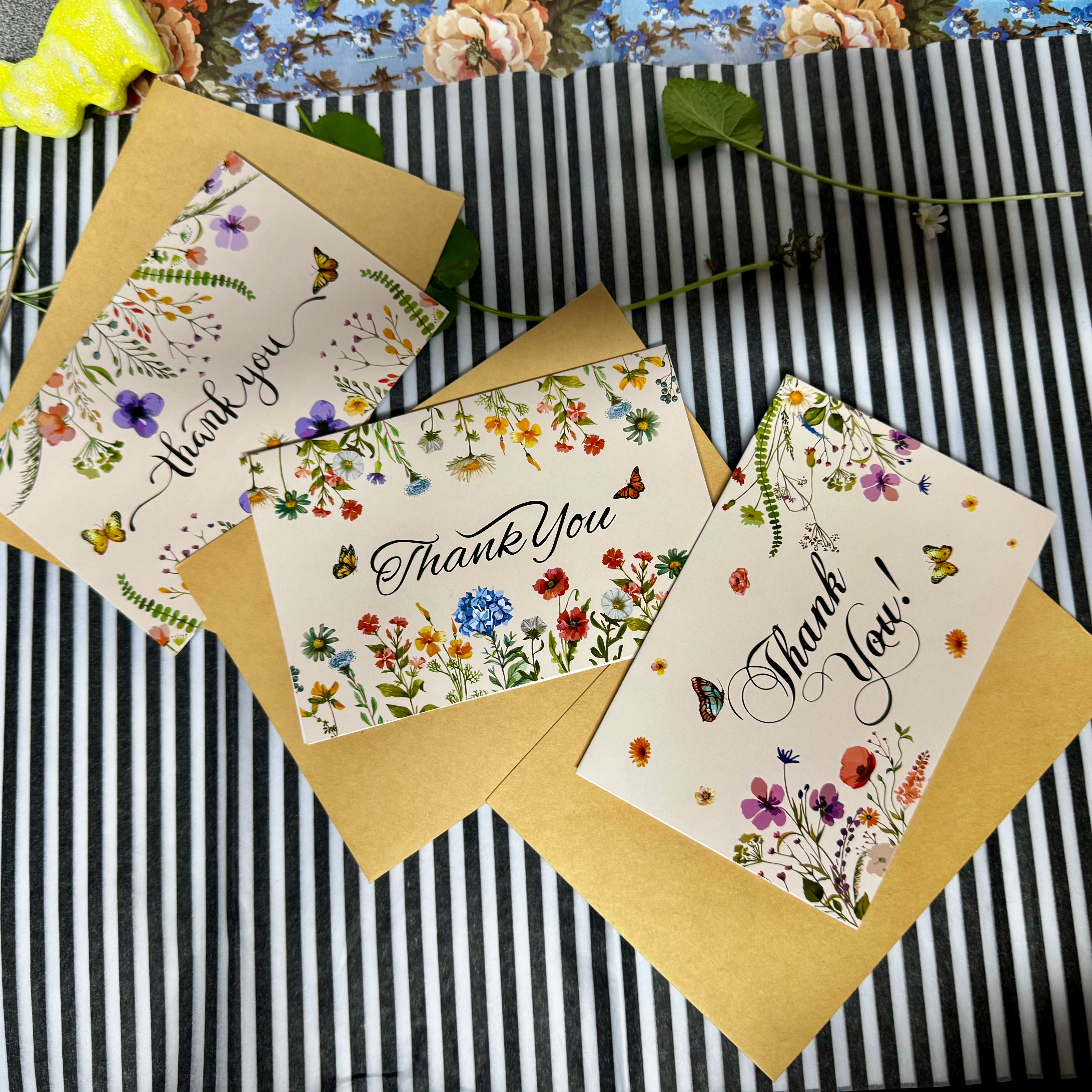 Thank you Greeting Card Set - B