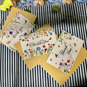 Thank you Greeting Card Set - B