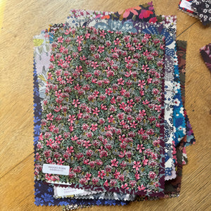 Floral Mixed Liberty Swatch book Remnants - 19cm x 14cm