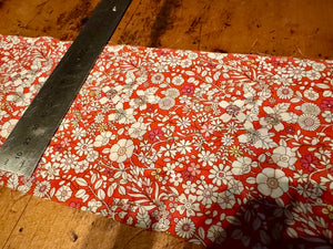 Liberty Remnants June Red - 35cm X 11cm