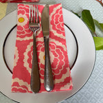 Pink Dahlia Cloth Napkins