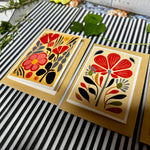 Art Florals Greeting Card Set - B