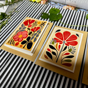 Art Florals Greeting Card Set - B
