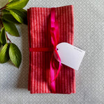Terracotta Stripes Cloth Napkins