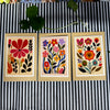 Art Floral Greeting Card Set - A