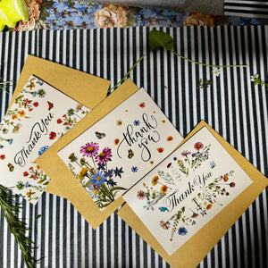 Thank you Greeting Card Set - A
