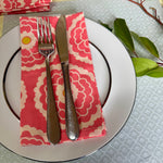 Pink Dahlia Cloth Napkins