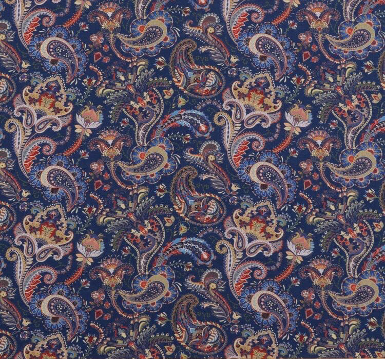 Ornate Paisley Navy (M)