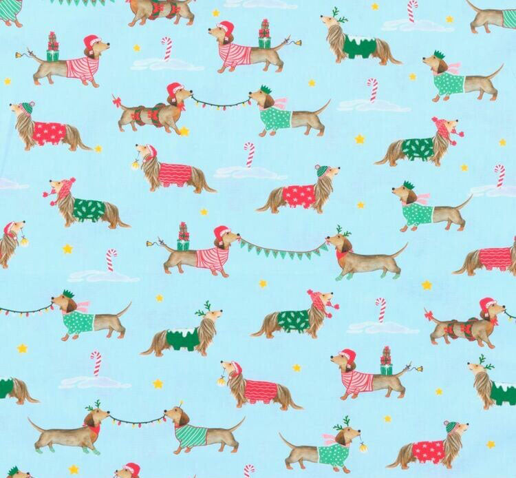 Festive Dachshunds (S)